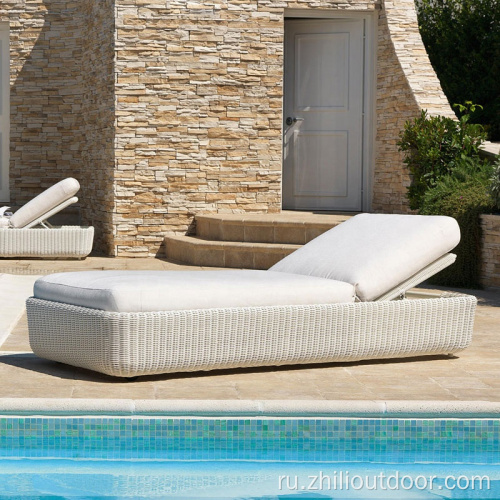 Открытая мебель Rattan Double Sun Lounger